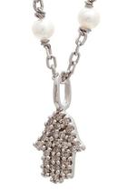  Diamond-pearl Hamsa Necklace