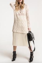  Open-knit Tunic Sweater