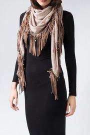  Fringe Suede Scarf