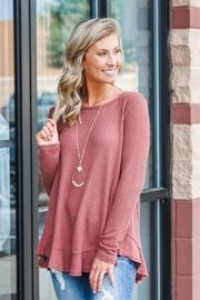  Casually Sweet Waffle Knit Top
