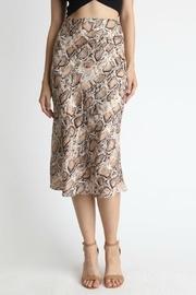  Snakeskin Midi Skirt