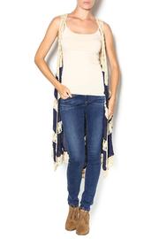  Navy Crochet Vest