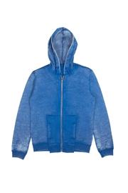  Acid Wash Hooded Jacket