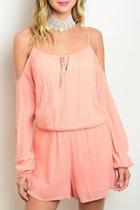  Peach Romper