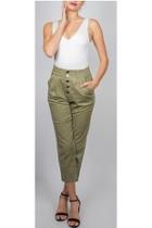  High-waisted Trouser Olive