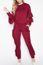  Ruffle Jogger Set