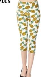 Pineapple Print Capri