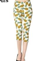  Pineapple Print Capri