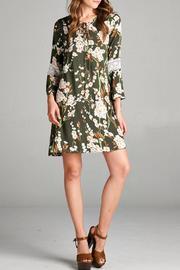  3/4 Length Lace-up Dress