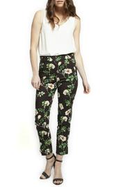  Black & Green Floral Pants