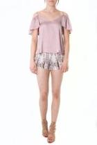  Pink Satin Tank
