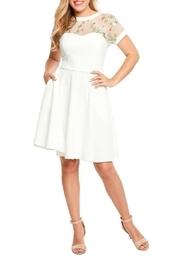  Embroidered Sweetheart Dress