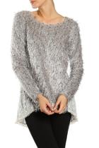  Gray Shag Sweater