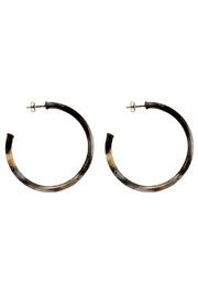  Burnished Silver Hoops