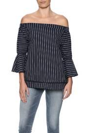  Off Shoulder Stripe Top