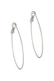  Silver Teardrop Hoops