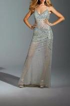  Silver Prom Dress