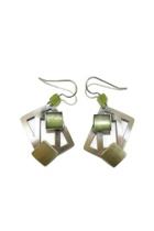  Olive Squares Earrings