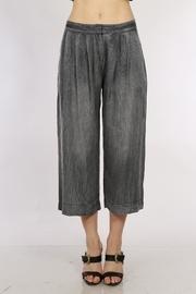  Gray Denim Culotte Pants