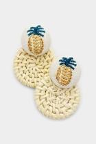  Pineapple Straw Earrings