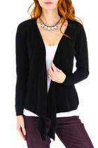  Black Cashmere Cardigan