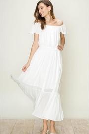  Off-shoulder Ivory Dress
