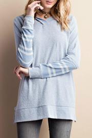  Slub-rib Pullover Hoody