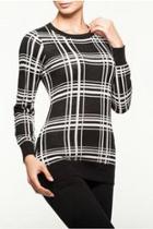 Black And White Sweater