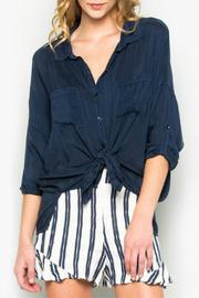  Cupro Tie Bottom Cargo Top