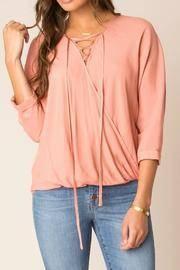  Coral Tie Top