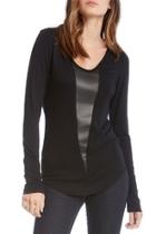  Leather Insert Top