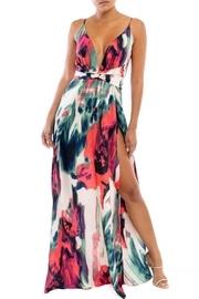  Streaks Front-slit Dress