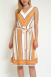  Stripe Dress Whitbelt
