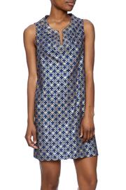  Navy Gold Shift Dress