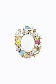  Crystal Statement Ring