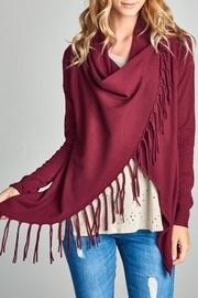 Cowl-neck Wrap Sweater