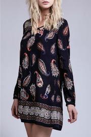  Long Sleeve Paisley Dress