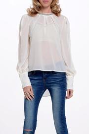 Sheer Rhinestones Blouse