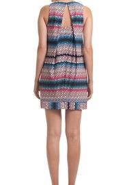  Lattice Print Dress