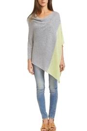  Cotton Color Block Poncho