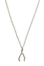  Silver Wishbone Necklace