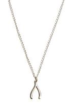  Silver Wishbone Necklace