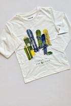  White Snowboard Tee