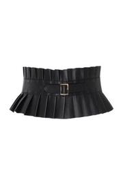  Pleated Leather Belt