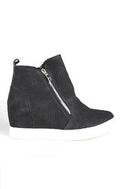  Black Wedge Sneakers
