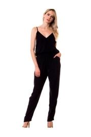  Navy V-neck Jumpsuit