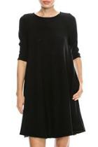  Basic Solid Dress