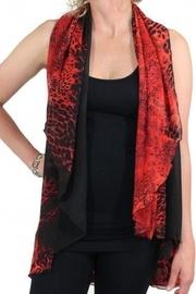  Chiffon Vest-red