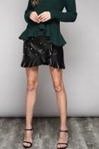  Faux-leather Mini Skirt