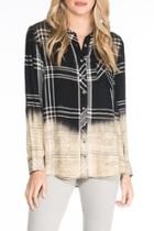 Emma-ebony Velvet-back Shirt